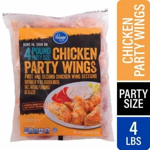 Kroger® Raw Frozen Bone In Skin On Chicken Wings Party Size