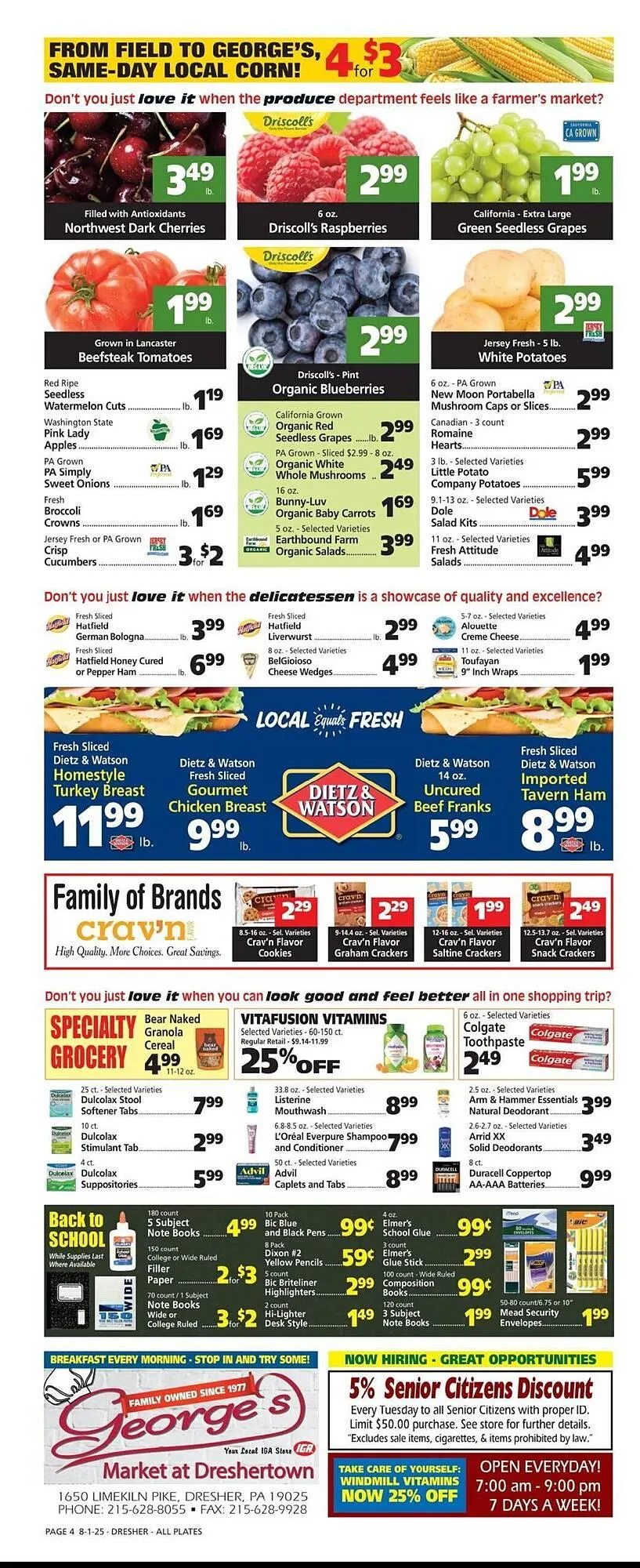 Weekly ad George's Market Weekly Ad from August 1 to August 7 2025 - Page 4