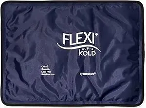 FlexiKold Gel Ice Packs (Standard Large: 10.5" x 14.5") for Injuries Reusable, Back Pain Relief, Knee Wrap, After Surgery, Ice Pack for Knee, Shoulder - 6300-COLD by NatraCure