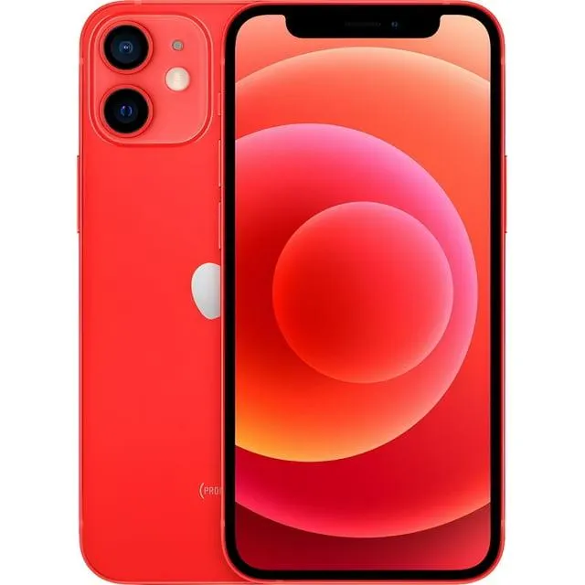 Restored Apple iPhone 12 mini - Fully Unlocked - 256 GB Product (Red) (Refurbished)