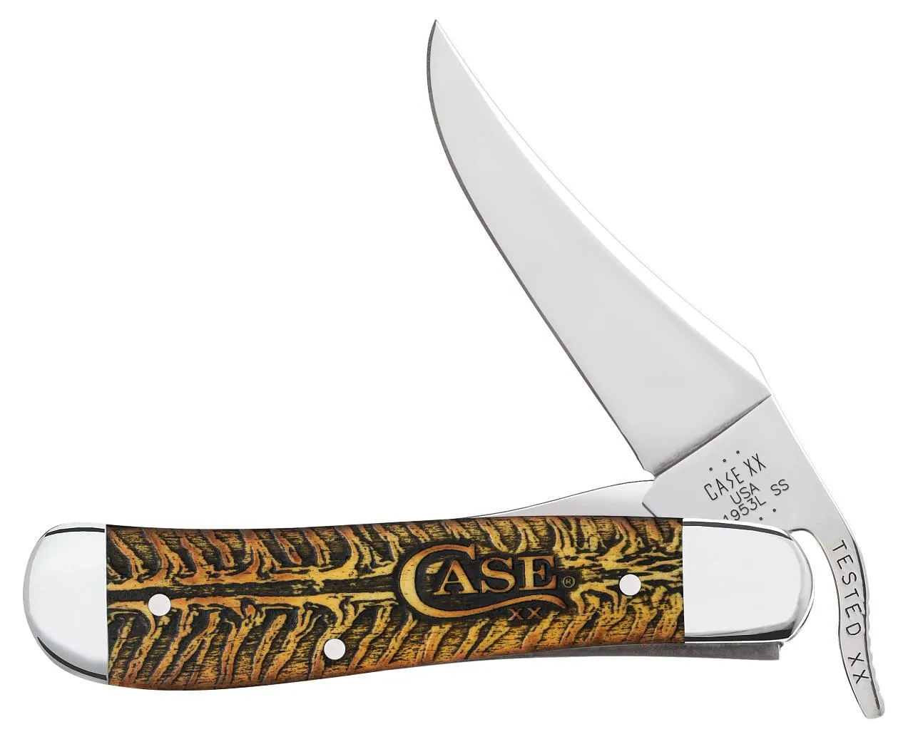 Case Knives Case XX Knives Russlock Golden Pinecone 81803 Stainless Steel Pocket Knife