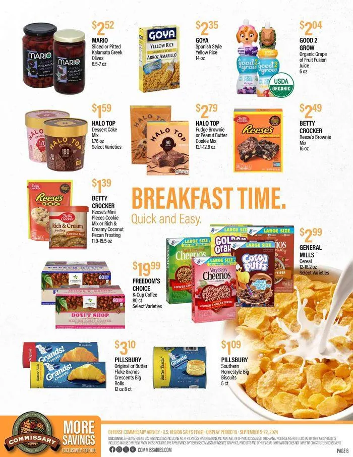 Weekly ad Flyer Commissary from September 9 to September 22 2024 - Page 6