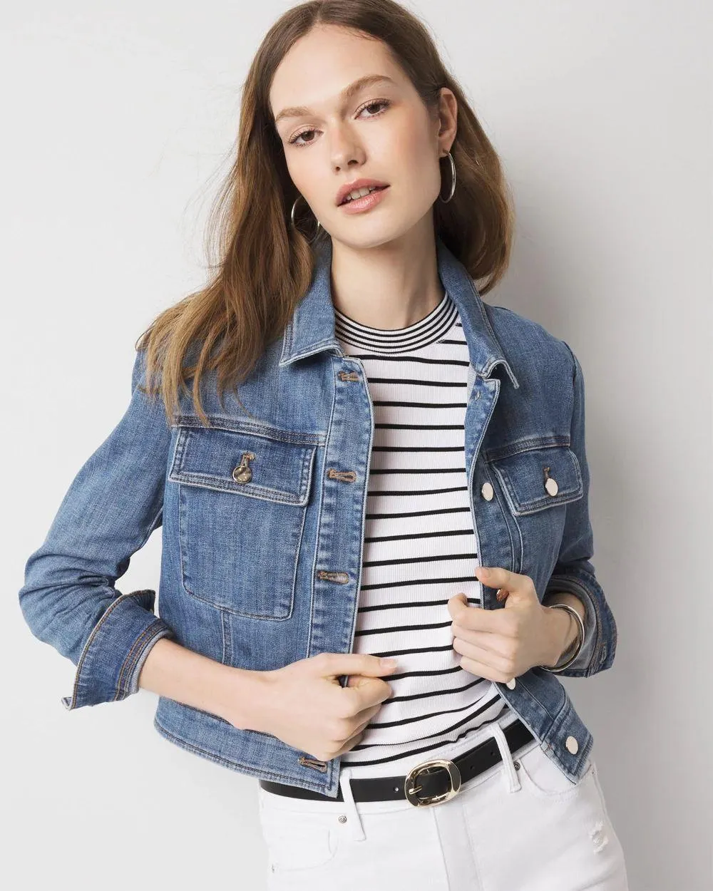 Cropped Denim Jacket