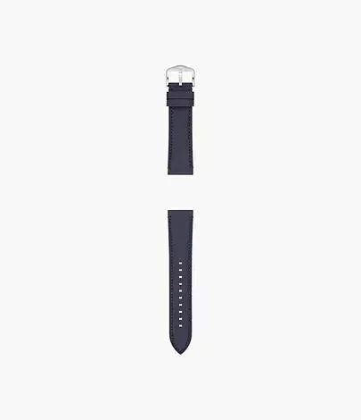 22mm Navy LiteHide™ Leather Strap