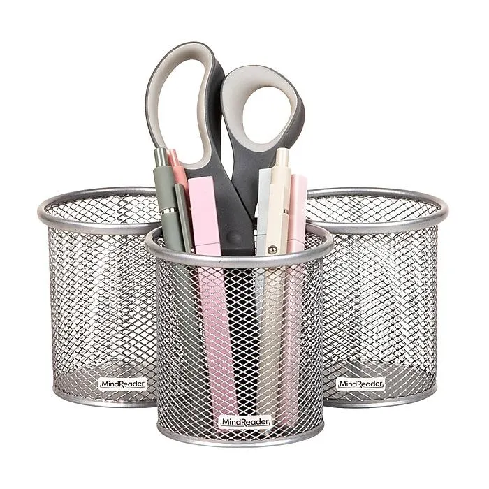 Mind Reader Metal Pen Holder,