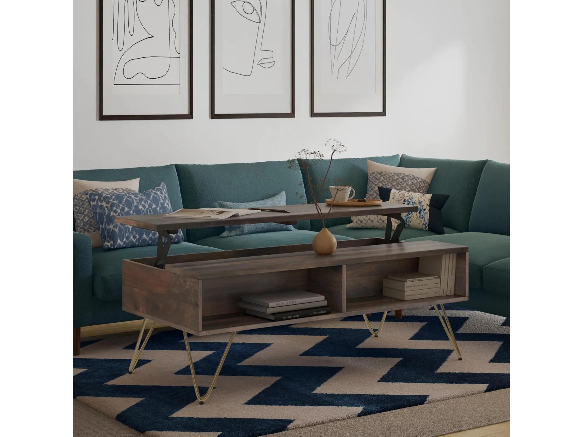 Simpli Home Hunter Lift Top Coffee Table