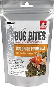 Fluval Bug Bites Goldfish Fish Food, Pellets for Medium to Large Sized Fish, 3.53 oz, A6584
