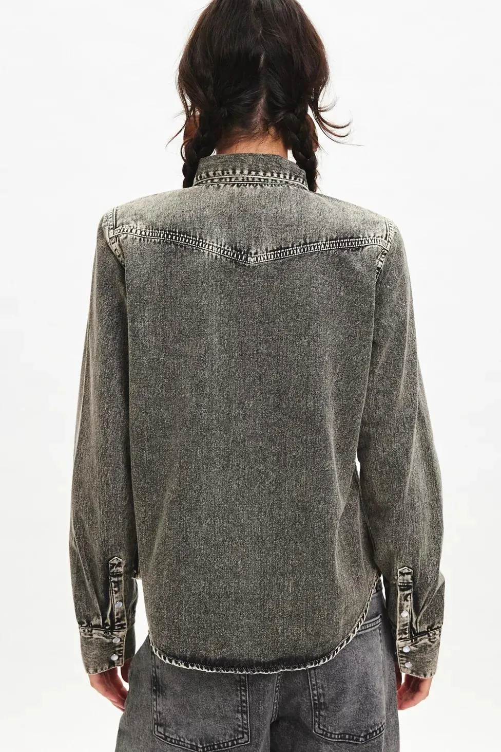 BDG Ariella Denim Western Shirt