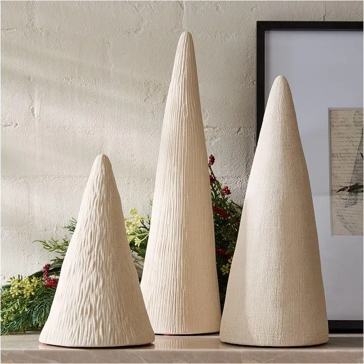 Textured Ceramic Decorative Tabletop Trees