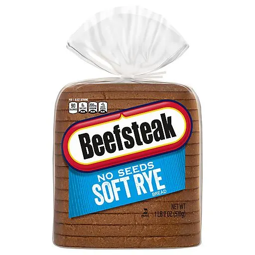 Beefsteak Bread, Soft Rye, No Seeds 18 oz