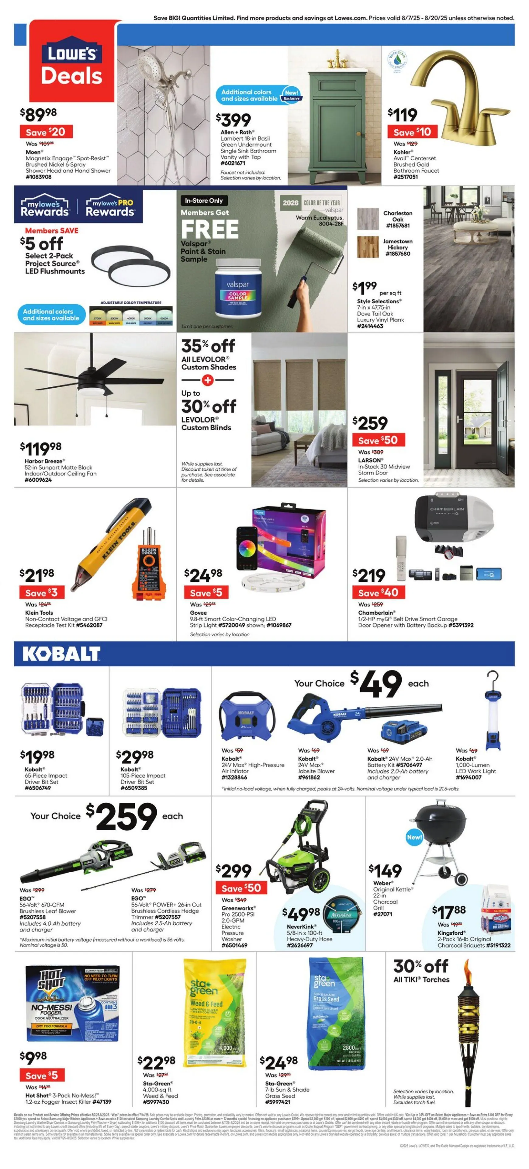 Weekly ad Lowe's from August 7 to August 20 2025 - Page 2