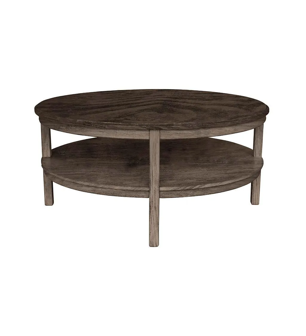 Laurel Ridge Farmhouse Collection Holden Round Table - Cocoa