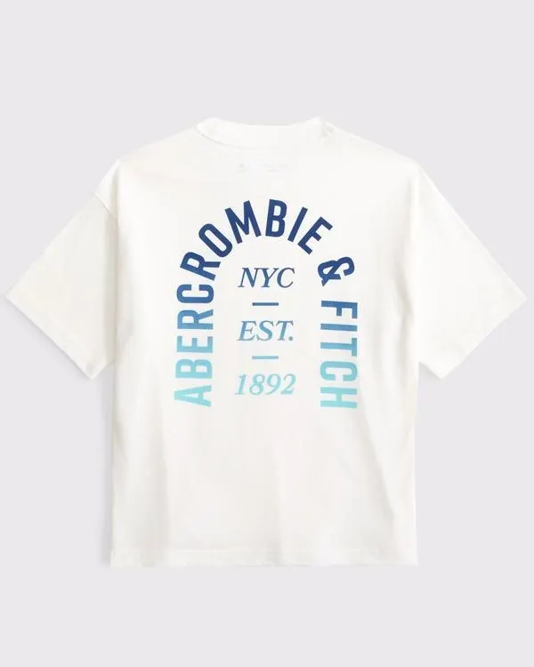 relaxed graphic logo tee