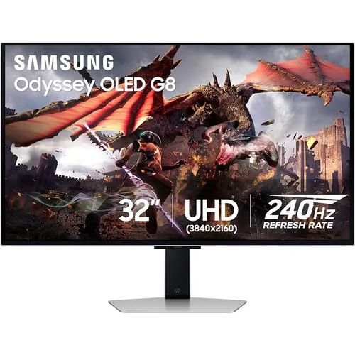Samsung 32 Odyssey OLED G8 (G80SD) 4K UHD 240Hz 0.03ms Smart Gaming Monitor - Open Box