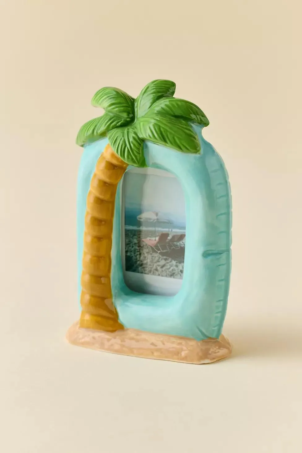 Inflated Palm Tree Floatie Ceramic INSTAX MINI Picture Frame