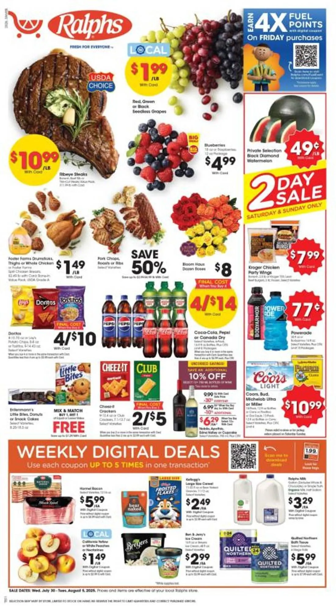 Weekly ad Ralphs Weekly Ad from July 30 to August 6 2025 - Page 1