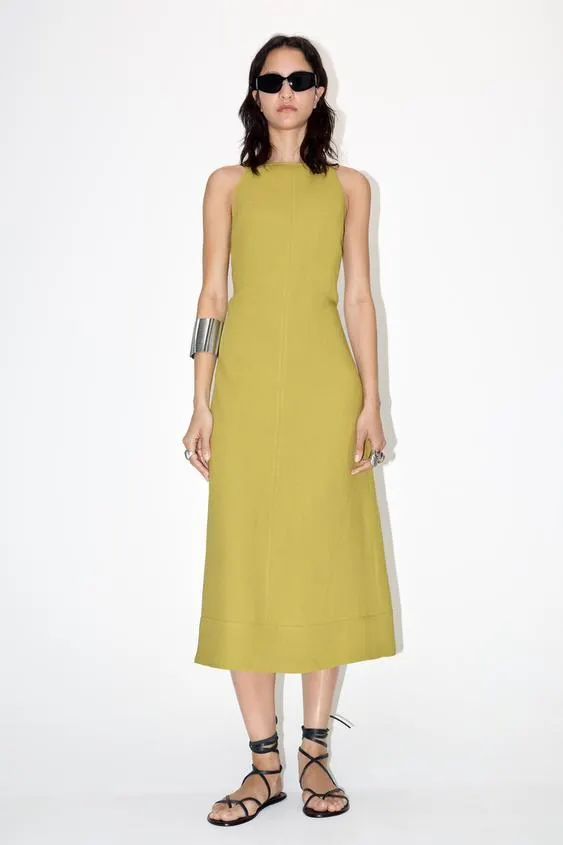 VESTIDO MEZCLA LINO ZW COLLECTION