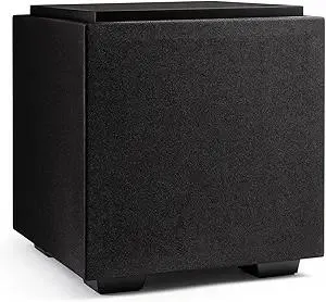 Definitive Technology Descend DN8 8" Subwoofer (2021 Model) - Digitally Optimized for Movies & Music, New 3XR Architecture, 500W Peak Class D Amplifier & (2) Pressure-Coupled 8" Bass Radiators, Black