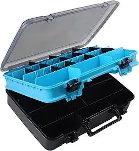 Large Tackle Box Double Layer Tackle Box Organizer Storage with Handle Camping Storage Containers Tool Box