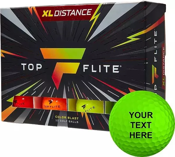 Top Flite 2024 XL Distance Color Blast Personalized Golf Balls