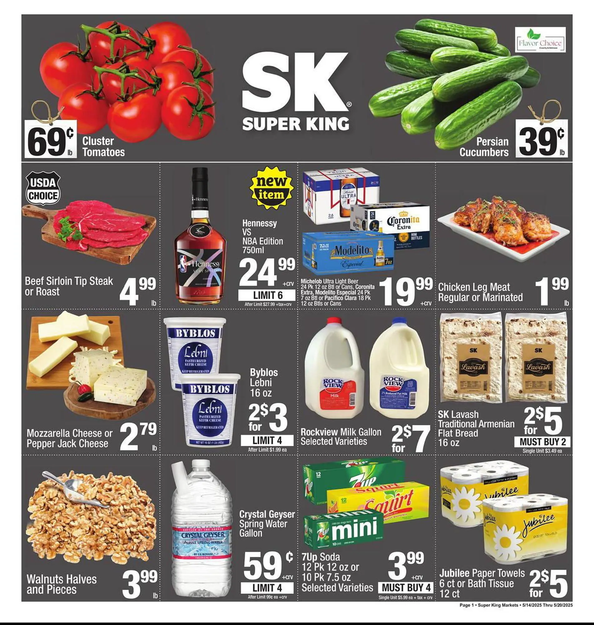 Weekly ad Super King Markets Weekly Ad from May 14 to May 20 2025 - Page 1