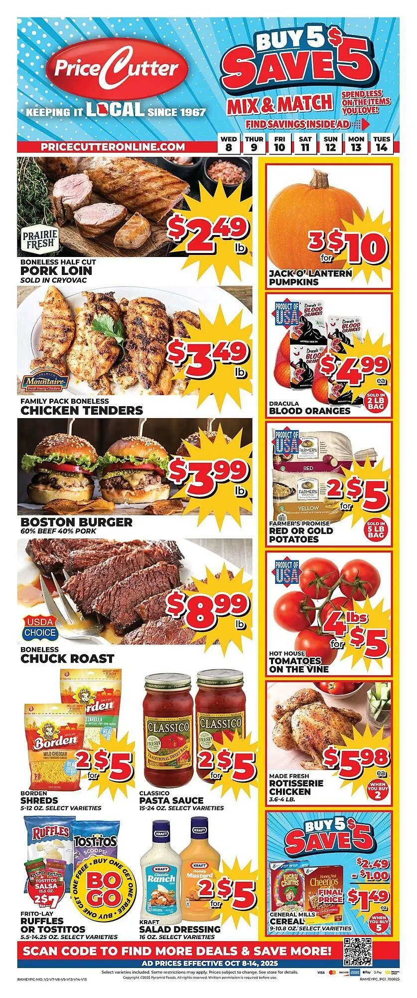 Weekly ad Price Cutter weekly ad from October 8 to October 14 2025 - Page 1