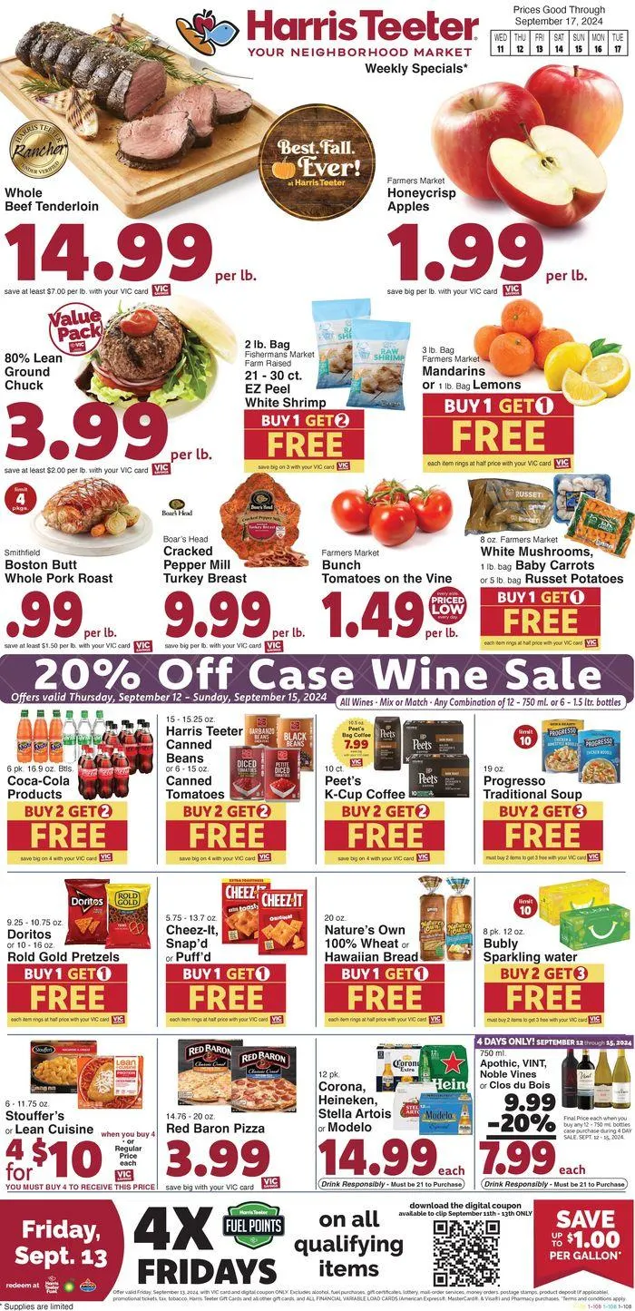Weekly ad Weekly Ad from September 11 to September 17 2024 - Page 1