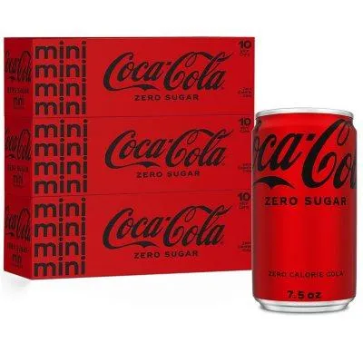 Coke Zero Sugar Diet Soda Mini Cans, 7.5 fl. oz., 30 pk.