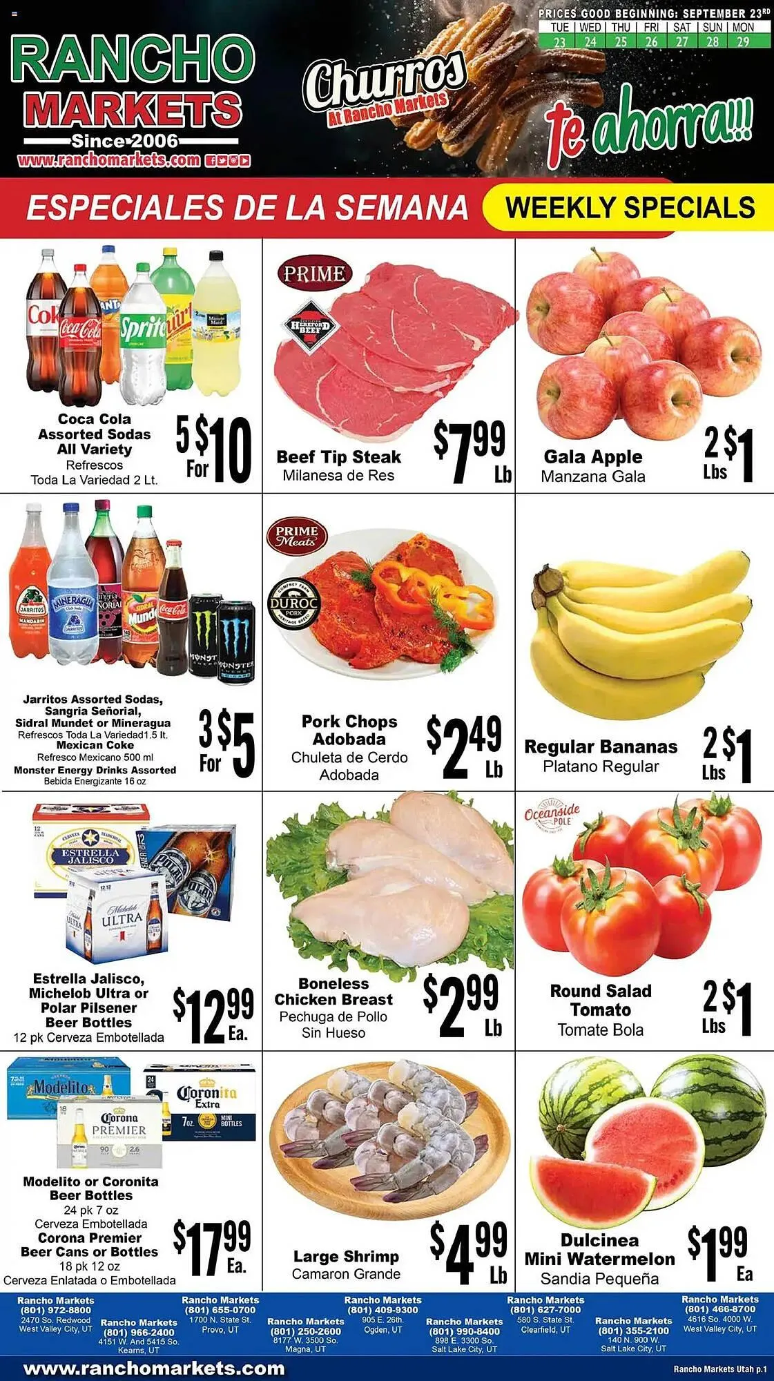 Weekly ad Rancho Markets weekly ad from September 23 to September 30 2025 - Page 1