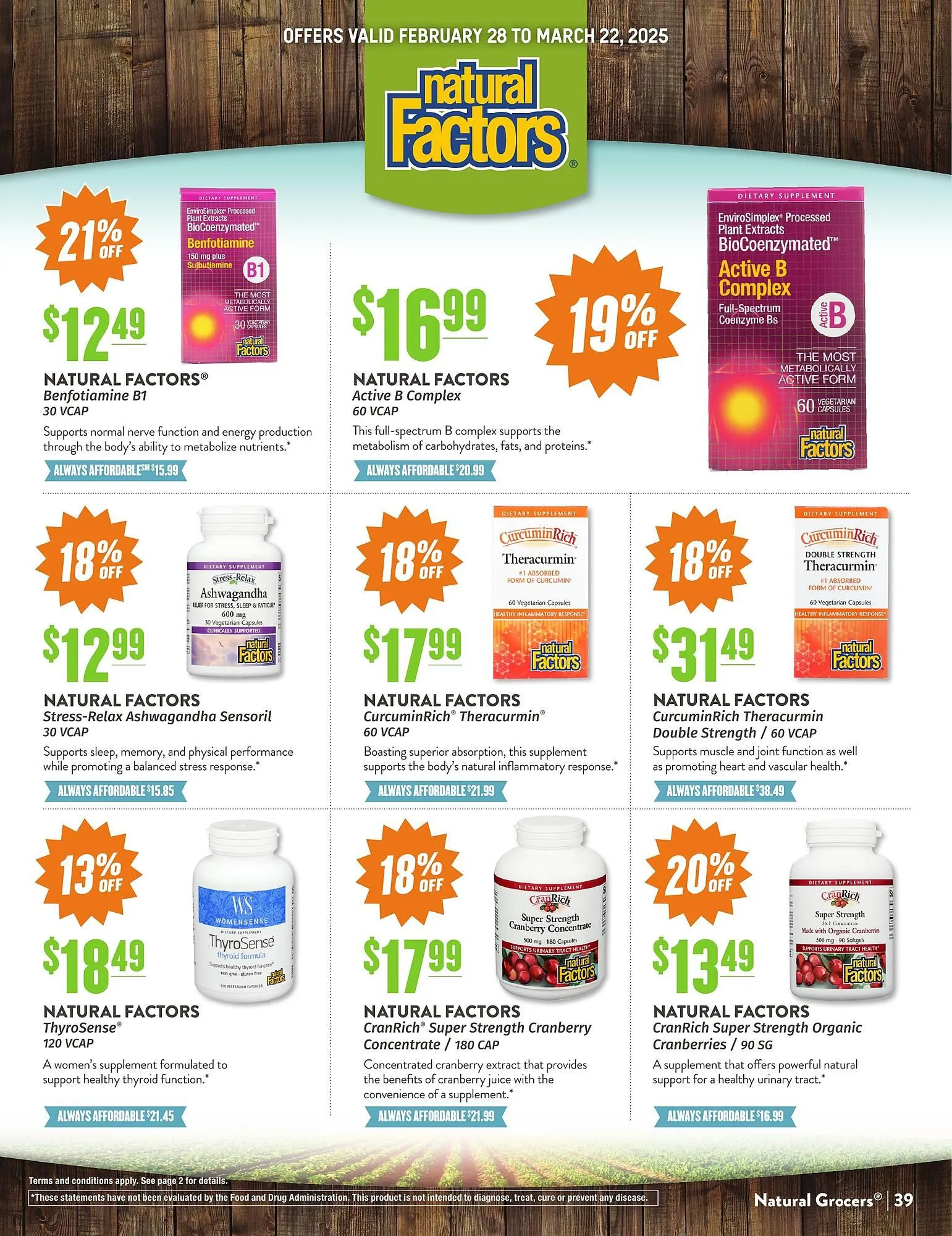 Weekly ad Natural Grocers ad from February 28 to March 22 2025 - Page 39