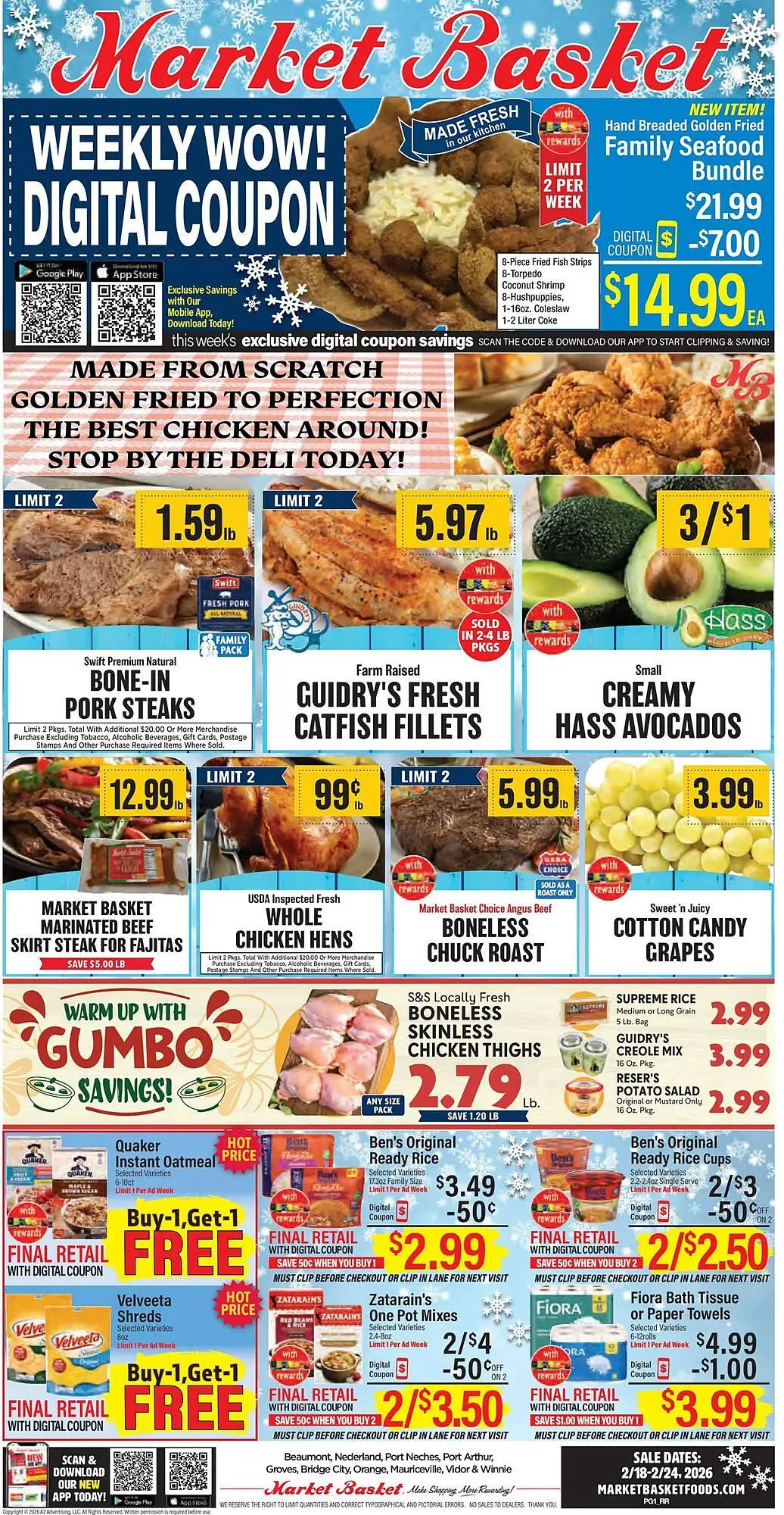 Weekly ad Market Basket weekly ad from February 18 to February 24 2026 - Page 1