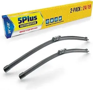 24"+19" Windshield Wiper Blades Replacement For VW Volkswagen Jetta 2011-2023 Passat 2012-2018 CC 2013-2017, Premium All-Season Automotive Replacement Windshield Wiper Blades For My Car-Top Lock 16mm