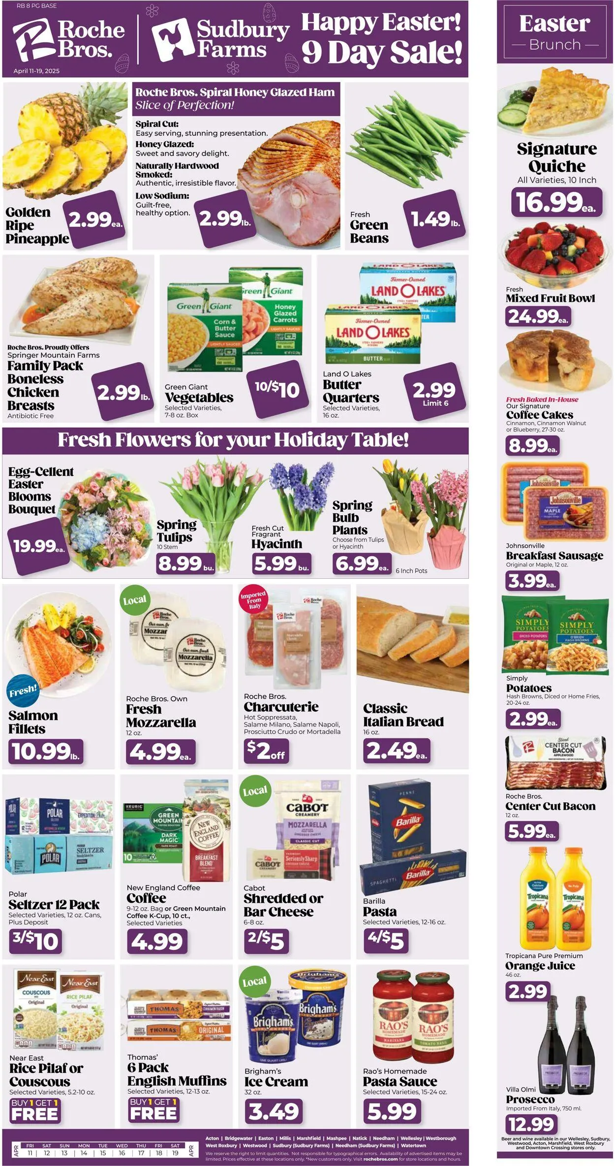 Weekly ad Roche Bros from April 11 to April 17 2025 - Page 1