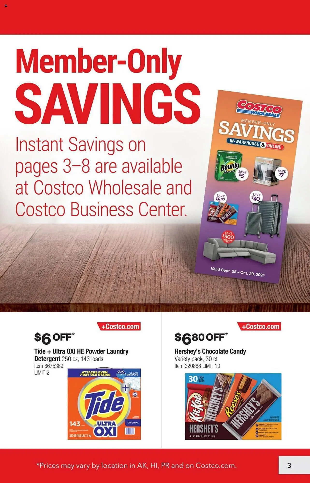 Weekly ad Costco Weekly Ad from September 25 to October 20 2024 - Page 2