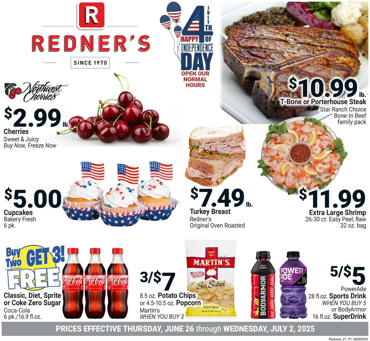 Weekly ad Redner’s Warehouse Market Current weekly ad from June 26 to July 2 2025 - Page 1