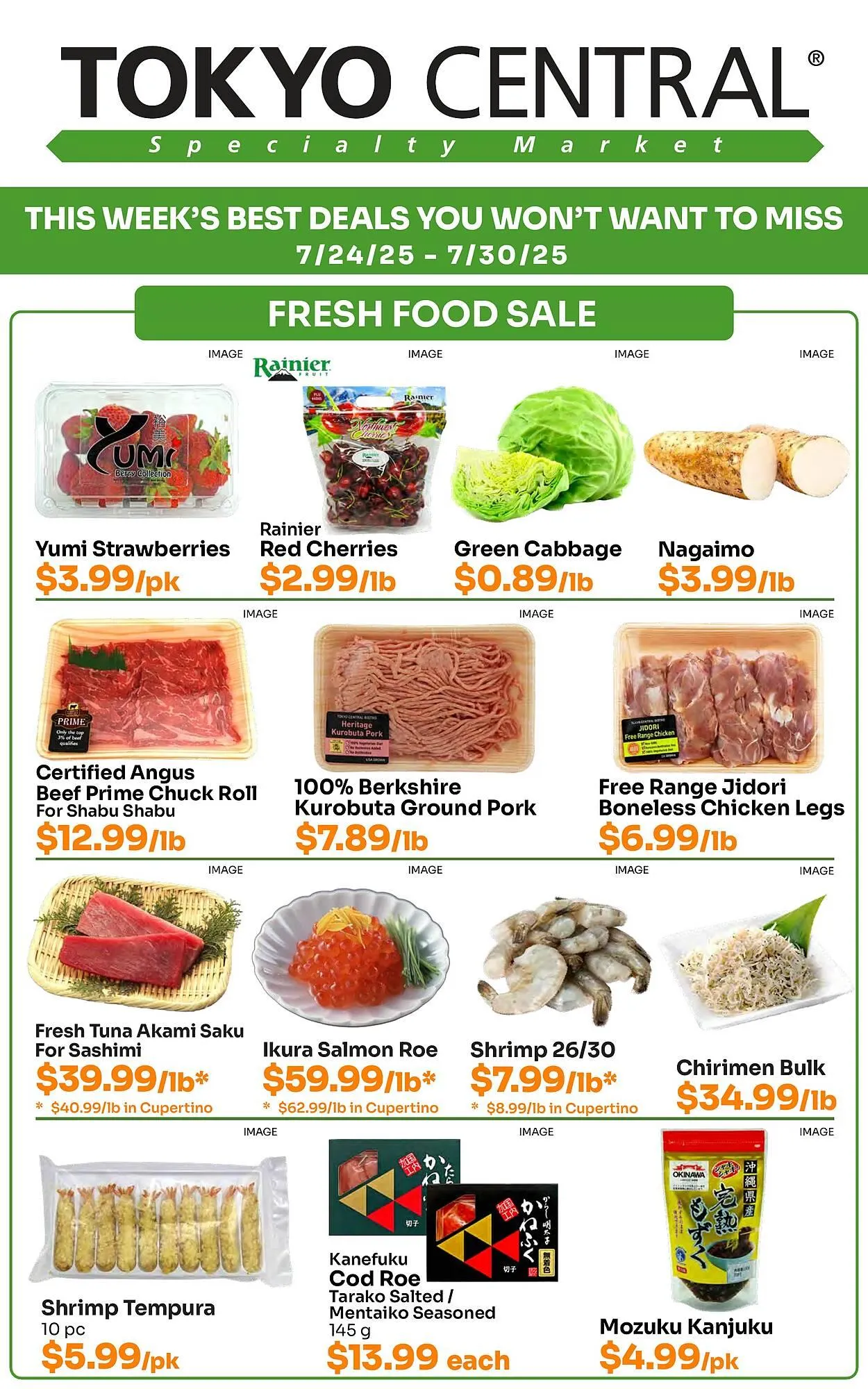 Tokyo Central Specialty Market Weekly Ad - 1