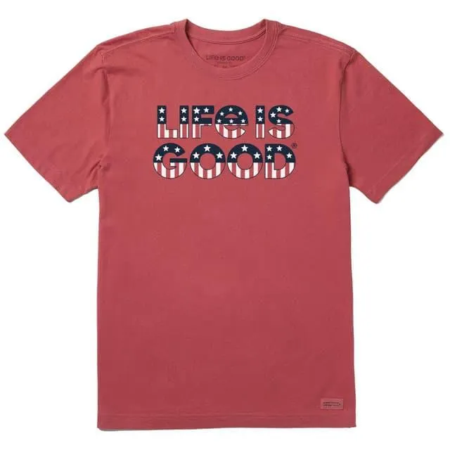 Life Is Good Mens Americana Graphic Tee