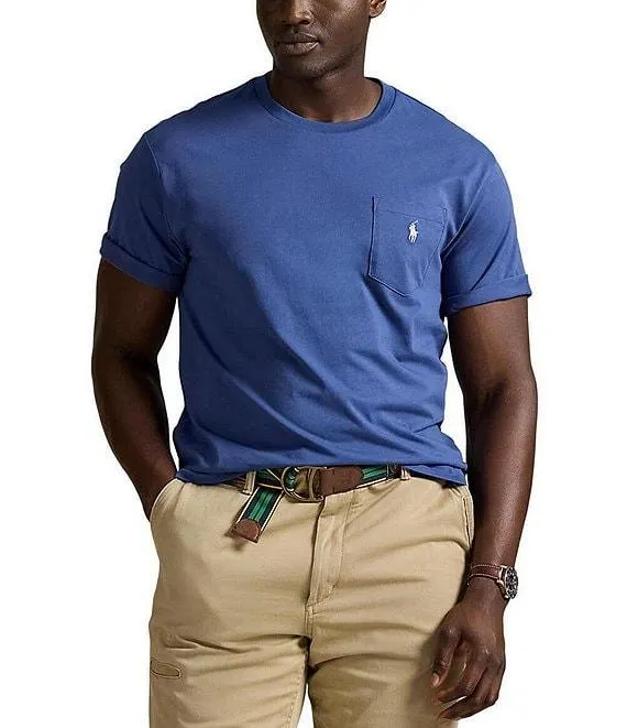 Big & Tall Classic Fit Jersey Pocket Crewneck T-Shirt