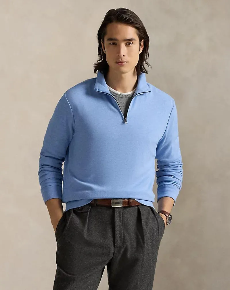 Textured Quarter-Zip Pullover