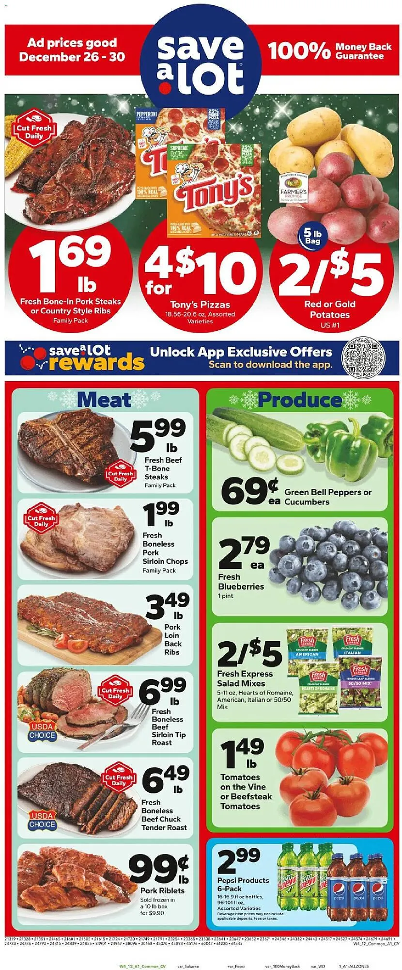Weekly ad Save a Lot weekly ad from December 26 to December 30 2025 - Page 1