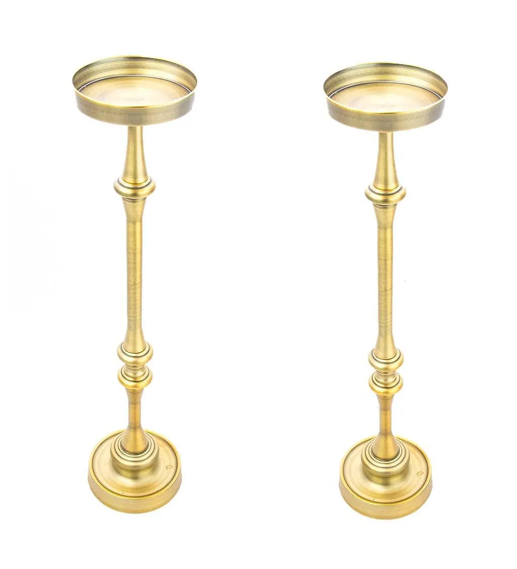 Martini Tables, Set of 2 - Brass