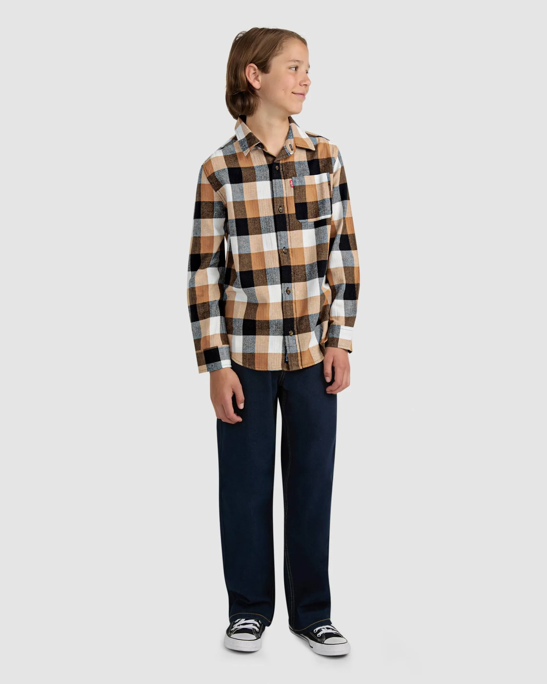 Buffalo Check Flannel Shirt Big Boys S-xl