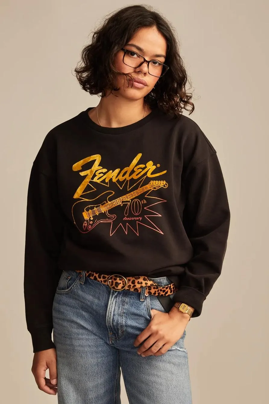 fender 70th anniversary crew fleece