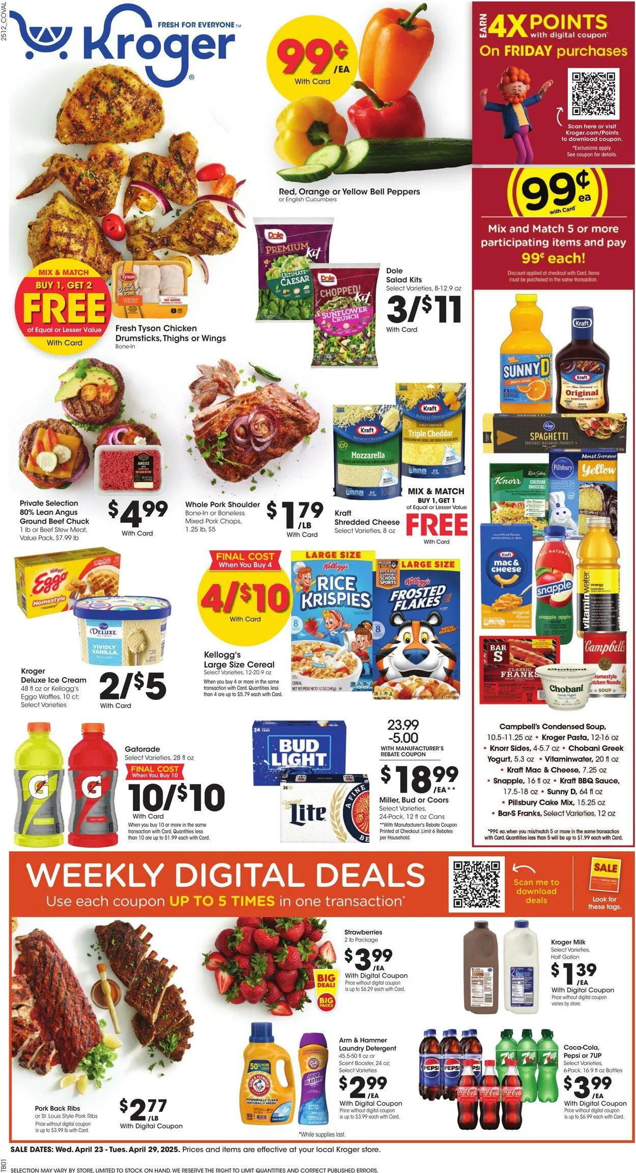 Catálogo de Kroger Current weekly ad 23 de abril al 29 de abril 2025 - Página 1