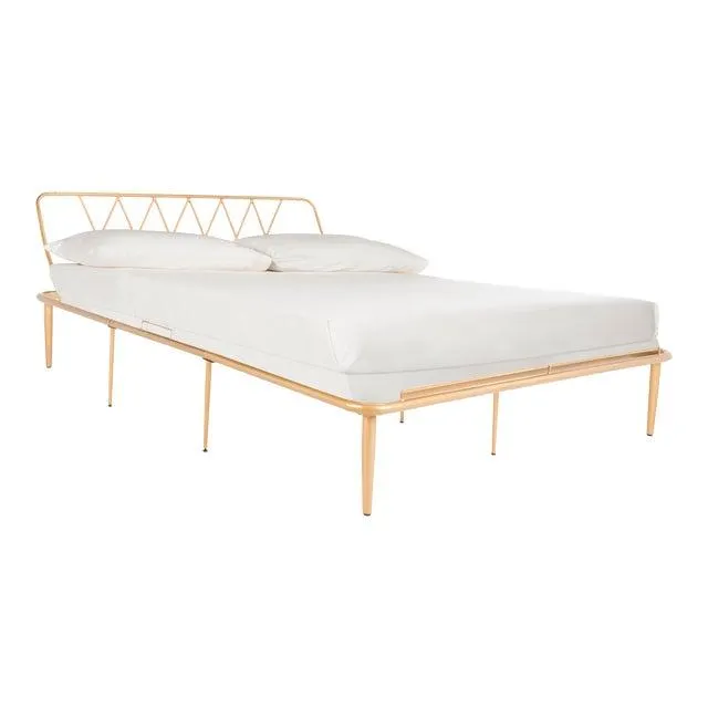Wire Bed in Gold in Queen