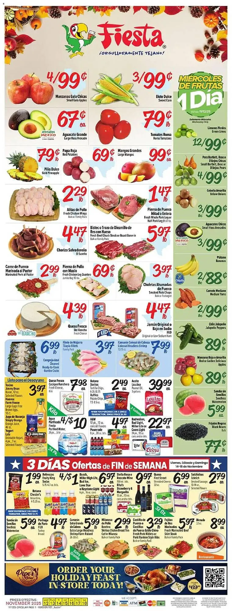 Weekly ad Fiesta Mart weekly ad from November 12 to November 19 2025 - Page 1