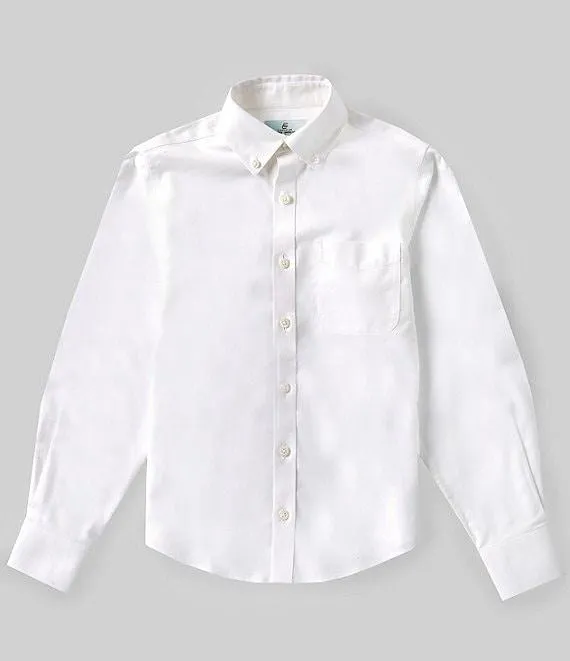 Big Boys Long Sleeve Non-Iron Stretch Oxford Dress Shirt