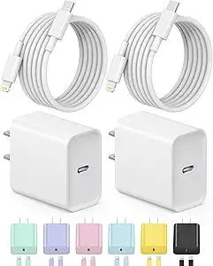 iPhone Charger Fast Charging USB C Charger Block Type C Charging iPad Chargers with 6FT C Chargers Cord Compatible with iPhone14/14 Pro Max/13/13Pro/12/12 Pro/11,iPad