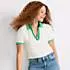 Women's Wide Rib Polo Shirt