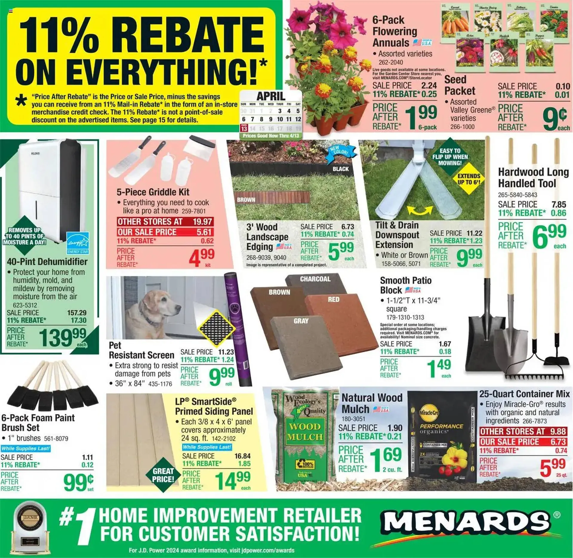 Weekly ad Menards Weekly Ad from April 3 to April 13 2025 - Page 1